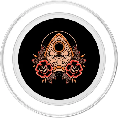 Vista 2 de Tabla clásica de Ouija Wiccan Alt Grunge ropa moderna espeluznante PopSockets MagSafe PopGrip para iPhone