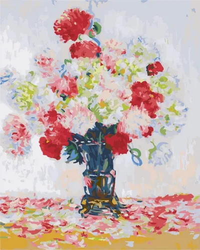 Vista 7 de YEESAM Art Pintura por números para adultos, flores de almendro de 16 x 20 pulgadas, lienzo de lino acrílico, kit de pintura numérica
