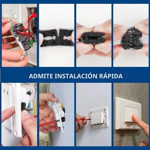 Vista 7 de 100 piezas Espaciadores de Tomacorriente para Caja Eléctrica, Espaciadores de Toma de Corriente Eléctrica Calzas Interruptor y Espaciador de Gris