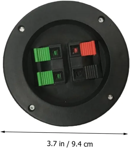 Vista 7 de 2 piezas de terminal de altavoz accesorio de poste de unión para caja de subwoofer, terminales de cable de altavoz duraderos para proyectos de audio