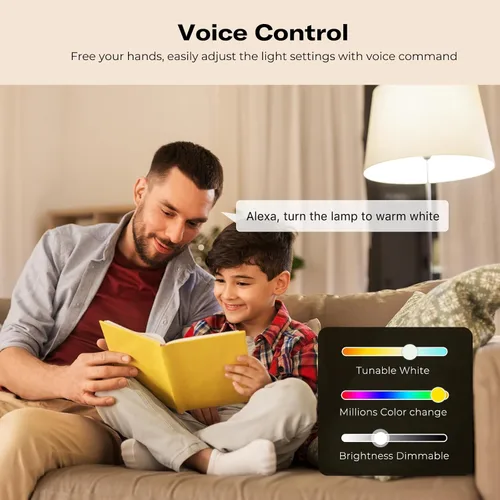 Vista 4 de THIRDREALITY Bombilla Inteligente de Color ZL1, Se Requiere un Hub Zigbee, Compatible con Home Assistant (ZHA y Z2M), SmartThings, Aeotec, Homey