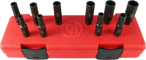 Vista 5 de Chicago Pneumatic SS814D - Unidad cuadrada de 1 pulgada, métrica profunda, 6 puntos, juego de llaves de impacto (4 piezas)