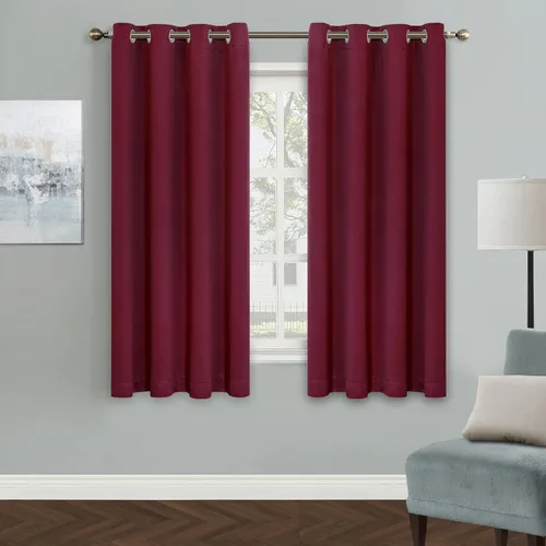 Vista 25 de MYSKY HOME Cortinas Aqua para Armario para Entrada Cortina Opaca para Puerta para Sala de Estar Cortina Oscurecedora de Habitación con Ojales