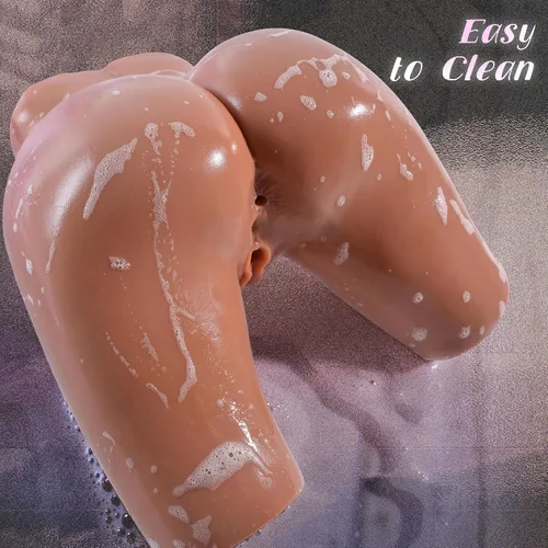 Vista 7 de Muñeca sexual marrón de 7.2 libras, juguete sexual masculino, coños de bolsillo realistas con piernas posables, masturbador masculino, coño, mamada
