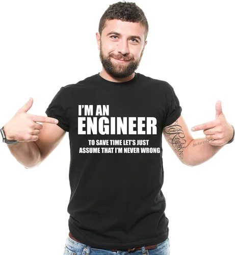 Vista 4 de Im an Engineer Camiseta Clásica Divertida Regalo Padre Día