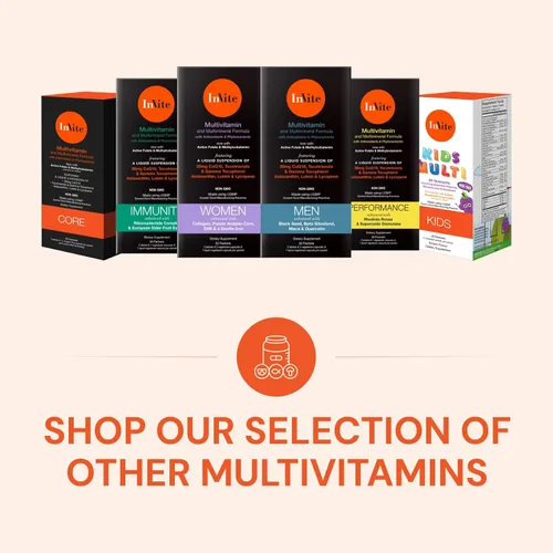 Vista 4 de Invite Health Multivitamínico para hombres - Multivitamínico diario integral con apoyo mejorado para la nutrición masculina - Suministro para 30