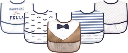 Vista 8 de Little Treasure Baberos PEVA impermeables unisex para bebés