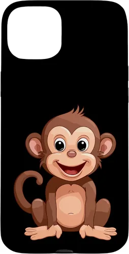 Vista 9 de iPhone 16 Monkey Lover - Funda de regalo con diseño de silueta para hombres, mujeres y niños