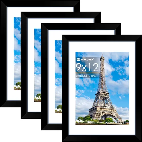 Vista 23 de NEXCOVER Portarretratos de 8.5 x 11 pulgadas, color negro, 10 unidades, marcos de fotos de 8.5 x 11 pulgadas con plexiglás HD inastillable, marcos