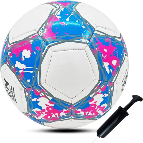 Vista 11 de Balón de fútbol ABAJI tamaño 3, 4, 5 para práctica y entrenamiento, para niños y niñas, regalo, cuero más grueso, anti-explotación