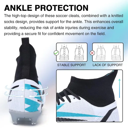 Vista 5 de GRESKY - Botines de fútbol AGFG para hombre y mujer