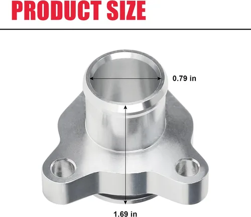 Vista 4 de Conexión de manguera de agua de aluminio mejorada para BMW 1 3 5 6 7 Z4 (Motor N52 N53 N54 y N51 3.0 litros), reemplaza # 11537541992 11537544638