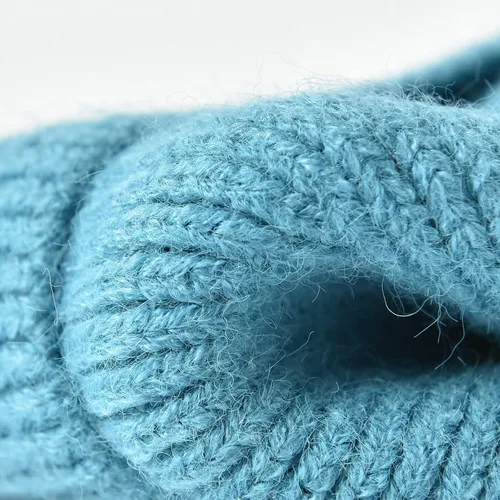 Vista 5 de Somaler Gorro para mujer de cola de caballo con agujero de cola de caballo caliente de punto de invierno Beanie Beanie Beanie Bun