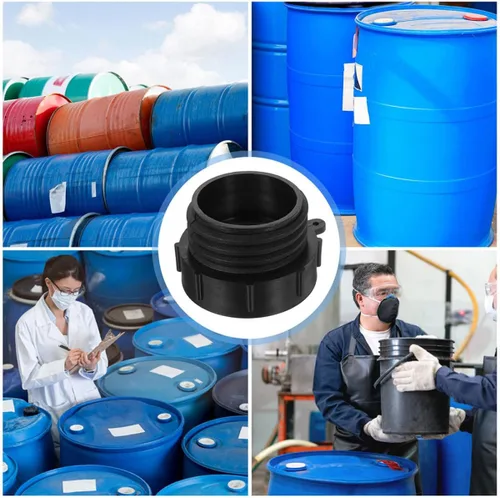 Vista 6 de IBC Tote Tank Adapter Fittings 2 Inch 2 Pack Plastic