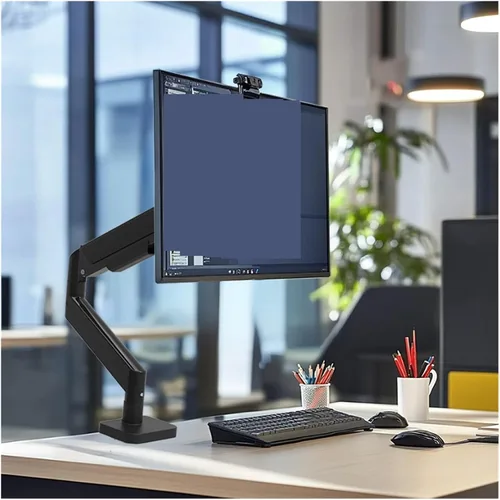 Vista 4 de G12 Gas Spring Full Motion Desktop clamp 17-32 inch LCD LED Monitor Stand arm Load 2-10 kg(Black)