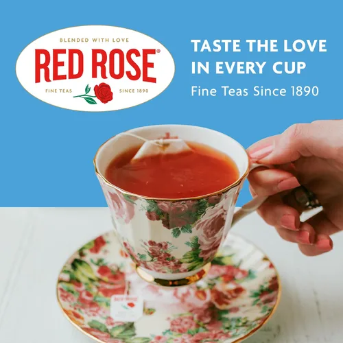 Vista 6 de Red Rose Earl Grey, hoja suelta, té negro, con aceite de bergamota, 12 onzas (paquete de 3)