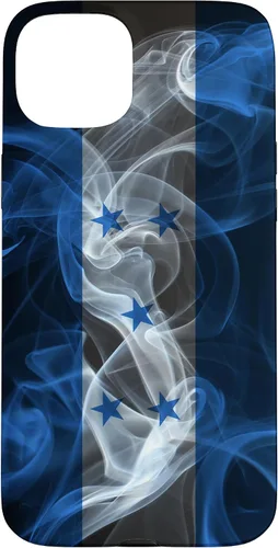 Vista 9 de iPhone 16 Smoky Honduras Flag - Funda de orgullo hondureño estilo humo