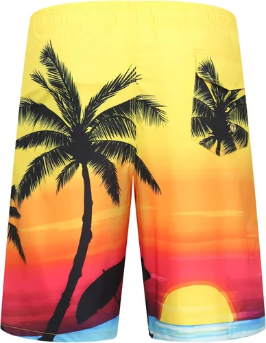 Vista 2 de APTRO Men's Swim Trunks Quick Dry Bathing Suits 9" Mesh Lining Swimsuits Beachwear Board Shorts