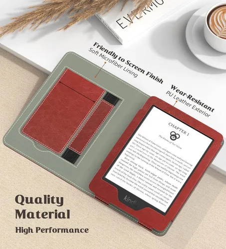 Vista 4 de MoKo - Funda para Kindle de 6 pulgadas (11ª generación, versión 2024/2022), Kindle (10ª generación, 2019) y Kindle (8ª generación, 2016), funda