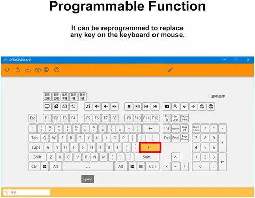 Vista 6 de Teclado macro USB programable, función de entrada predeterminada, botones personalizables con una sola mano con teclas macro, disco U con programa