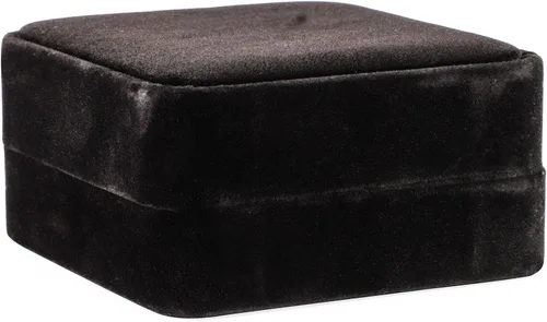 Vista 5 de Caja de regalo cuadrada de terciopelo para pulseras negro 35 x 35 x 19 pulgadas