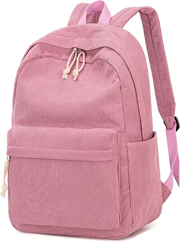 Vista 25 de BTOOP Mochila escolar para adolescentes, mochila grande de pana ligera, para niñas, niños, casual, escuela secundaria, universidad, Mochilas Daypack