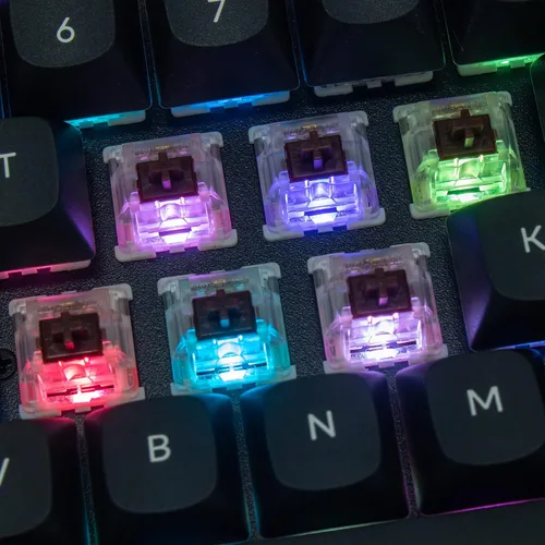 Vista 8 de Keychron K8 Pro Teclado mecánico inalámbrico personalizado, QMKVIA programable Bluetoothretroiluminación RGB con cable sin llave con interruptor