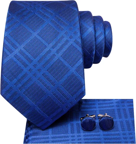 Vista 69 de Dubulle Corbata tejida de cachemira para hombre y gemelos de pañuelo para hombre, conjunto de gemelos para boda formal y negocios