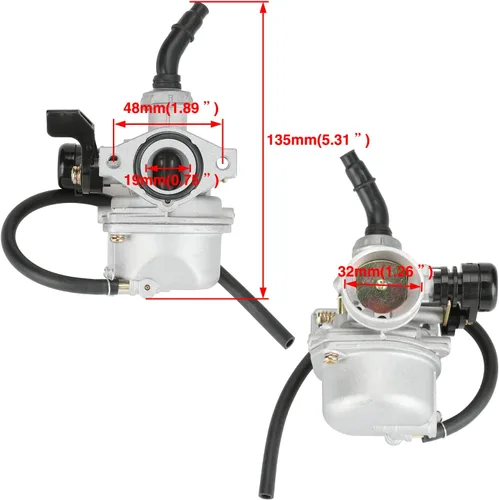Vista 6 de YOXUFA PZ19 Carburador 19mm Carburador para 110 cc 125 cc 50 cc 70 cc Pit Dirt Bike ATV Apollo TaoTao Baja Coolster SSR Xmotos X-Pro Thumpstar