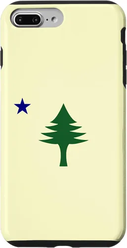 Vista 12 de Old Maine State Original Flag 1901 Pine Tree Case for iPhone 16