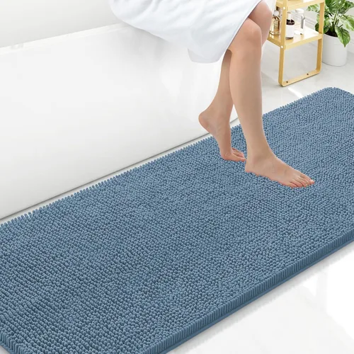 Vista 189 de Arotive Alfombras de baño de felpilla extrasuaves y absorbentes, de 24 x 16 pulgadas, lavables a máquina, parte trasera de goma antideslizante