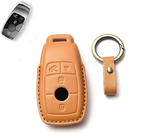 Vista 4 de SANRILY Funda de llave inteligente para Mercedes Benz Clase E C, Negro