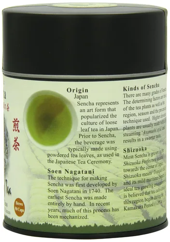 Vista 2 de The Tao of Tea, Té verde Sencha, hoja suelta, lata de 3.5 onzas