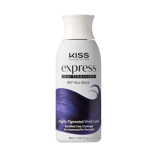 Vista 11 de Kiss Express Color de cabello semipermanente – Tinte vívido y altamente pigmentado para cabello vibrante, fórmula suave, cobertura de canas, pH