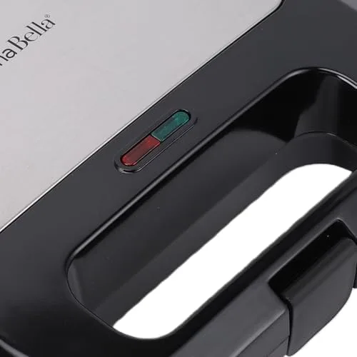 Vista 4 de Oreshki Nuts - Máquina para hacer galletas de nuez, 12 sartén, enchufe de EE. UU., 110 V, 750 W, calefacción de doble cara, compacta, antiadherente