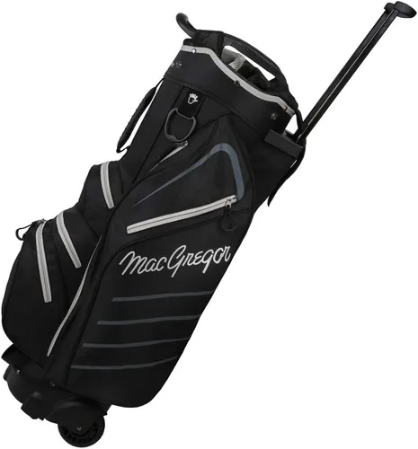 Vista 4 de MacGregor Bolsa de carrito VIP de golf con ruedas incorporadas/mango, divisor de 14 vías