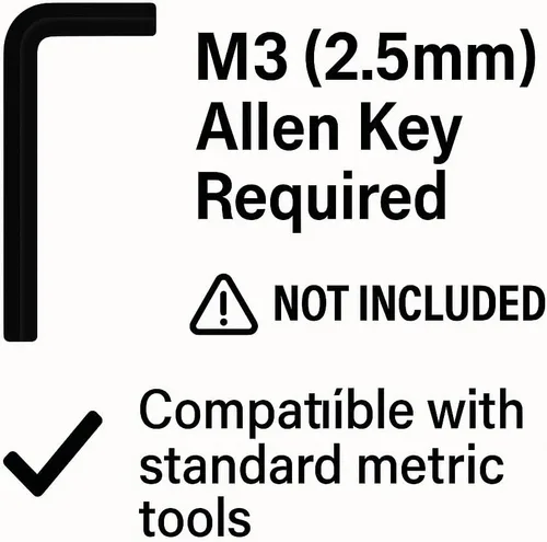 Vista 4 de Estuche protector para YubiKey 5/5C NFC – Llavero compacto y liviano con tornillo M3 de 2.5 mm, llave Allen no incluida (Azul, USB-A)