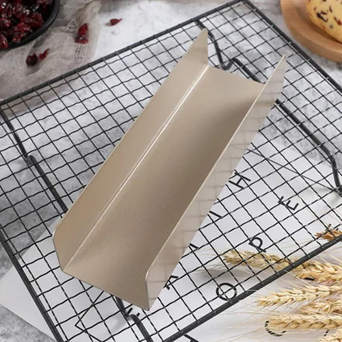 Vista 6 de Cortadores de galletas rectangulares de acero al carbono, molde de galletas en forma de U, molde de pan para galletas, modelo de galletas, molde