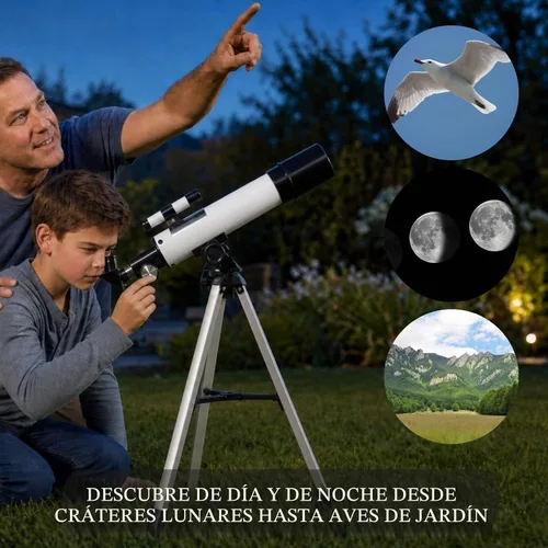 Vista 2 de Telescopio para niños de 8 a 12 años, 100 aumentos