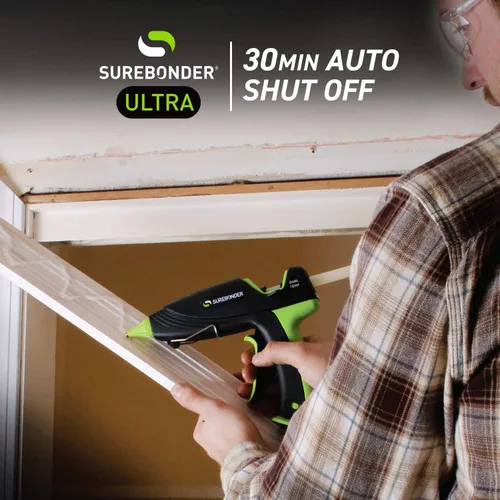 Vista 7 de Surebonder Pistola de Pegamento Caliente y Barras de Pegamento, Pistola de Pegamento Caliente de Tamaño Completo de 100W de Doble Temperatura con 20