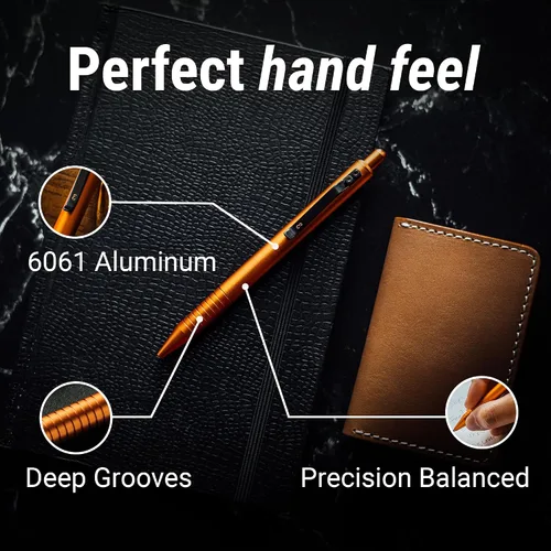 Vista 2 de Everyman - Bolígrafo Grafton Taipan para uso diario con tinta de gel de alta calidad, escritura con bolígrafo de metal de lujo, regalo para oficina