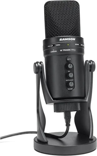 Vista 3 de Micrófono profesional USB Samson G-Track Pro con interfaz de audio