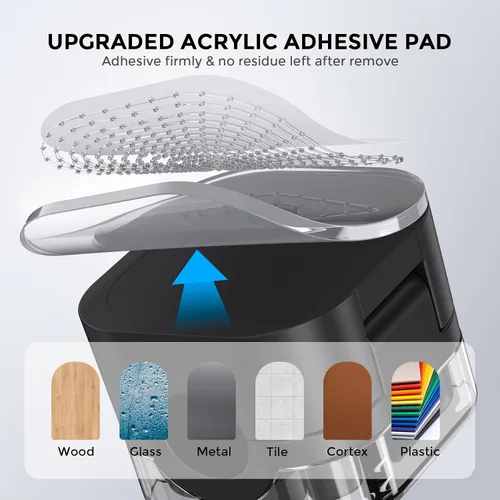 Vista 5 de AhaStyle Organizador de cables magnético [1s Lock] Paquete de 6 soportes para cables