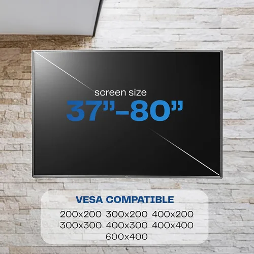 Vista 6 de VIVO Soporte de pared para TV de movimiento completo para exteriores para pantallas de 37 a 80 pulgadas, soporte articulado con capacidad para hasta