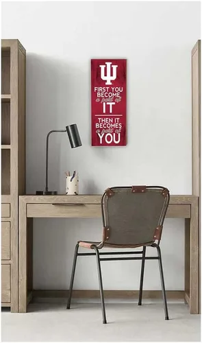 Vista 2 de KH Sports Fan Indiana Hoosiers - Letrero de 7 x 18 pulgadas, talla única, color del