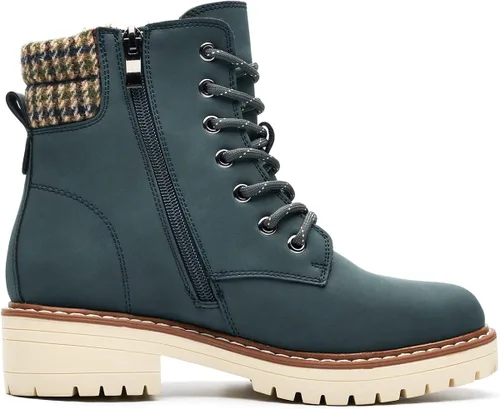 Vista 5 de DeYashopin Botas de senderismo antideslizantes para mujer, botas casuales para exteriores