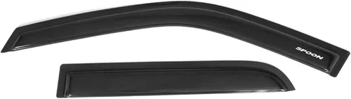 Vista 4 de EVPROXP - Visera de ventana compatible con CRV 2002-2006, deflector de ventilación de ventana lateral, teñido ahumado oscuro, estilo cinta JDM, 02