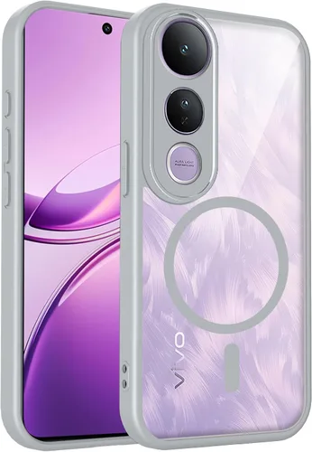 Vista 656 de Funda magnética transparente compatible con Xiaomi 17T, color negro 2 en 1 PC + TPU cubierta de teléfono a prueba de golpes, carcasa protectora