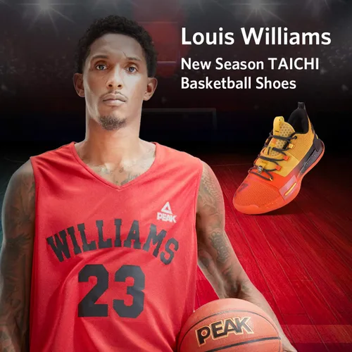 Vista 6 de PEAK Zapatos de baloncesto Flash para hombre, Lou Williams Underground Taichi con amortiguación adaptable, zapatos deportivos antideslizantes