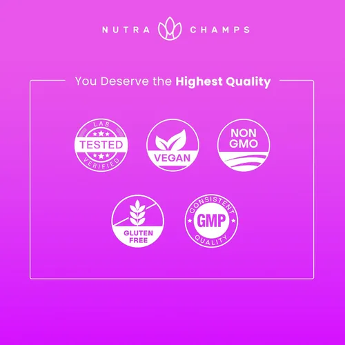 Vista 6 de NutraChamps Gomitas de biotina sin azúcar de 10000 mcg [alta potencia] – Cabello saludable, piel y uñas para mujeres, hombres y niños – 5000 mcg